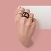 NEW! Ring with Tiny Roses - 18kt yellow gold